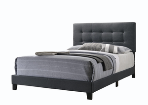 Mapes Upholstered Bed (Charcoal)