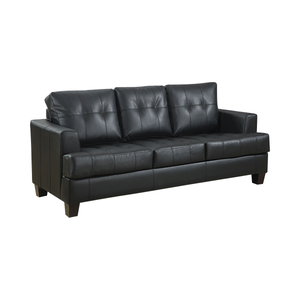 Samuel Upholstered Sleeper Sofa (Black)