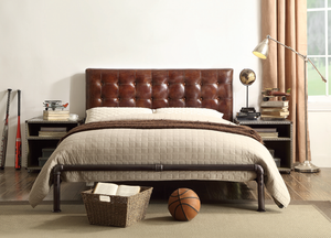 Brancaster Leather Queen Bed