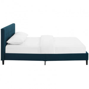 Linnea Fabric Bed in Azure