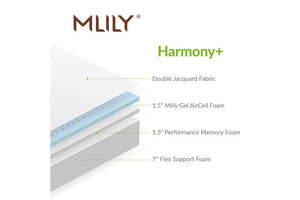 Mlily Harmony + Memory Foam Mattress