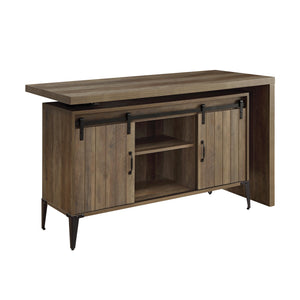 Zakwani Swivel Writing Desk with USB Port (Oak)