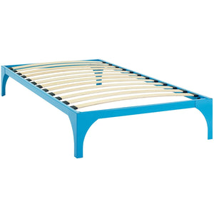 Frank Twin Metal Platform Bed (Light Blue)