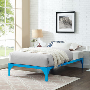 Frank Twin Metal Platform Bed (Light Blue)