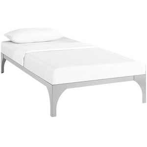 Frank Metal Platform Bed (Silver)