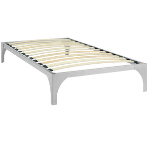Frank Metal Platform Bed (Silver)