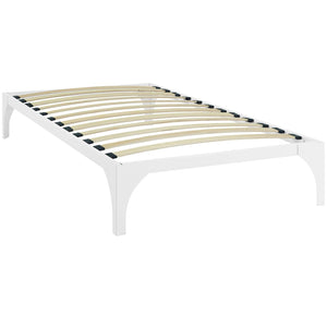 Frank Metal Platform Bed (White)