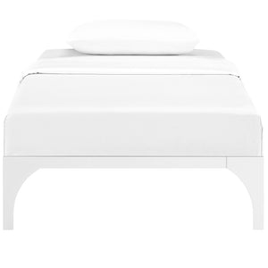 Frank Metal Platform Bed (White)