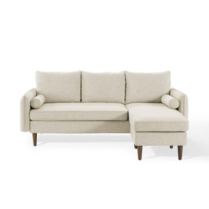 River Upholstered reversible  Sectional Sofa in Beige