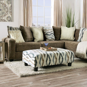 Kempston Contemporary Sectional (Brown)