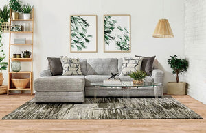 Waltham Contemporary Sectional (Grey)
