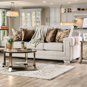 Emely Living Room Collection (Light Gray)