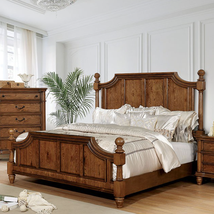 Mantador Traditional Bed (Dark Oak)