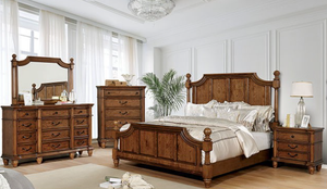 Mantador Traditional Bed (Dark Oak)