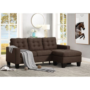 Earsom Sectional In Brown