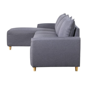 Marcin Sectional Sofa In Gray Fabric