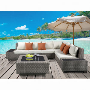 Salena Patio Sectional & Cocktail Table