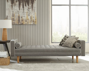 Lassen Tufted Upholstered Sofa Bed (Grey)