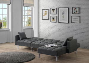 Duzzy Reversible and Adjustable Sectional (Dark Gray)