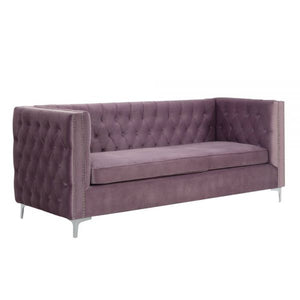 Rhett Velvet Sectional Sofa (Purple)