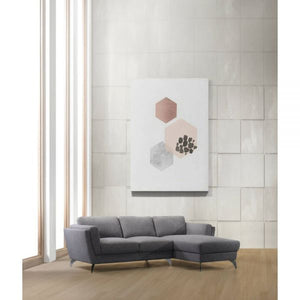 Beckett Contemporary Sectional Sofa (Grey)