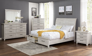 Shawnette Transitional Bed (White)